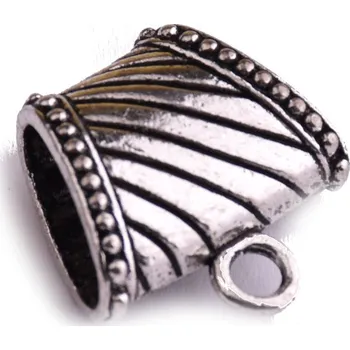 Dětské navlékací korálky Kovový korálek s očkem 9,50x23x24 mm