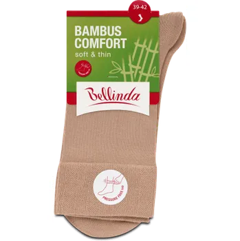 Dámské ponožky Bellinda Bambus Comfort Soft-Thin béžové 39-42