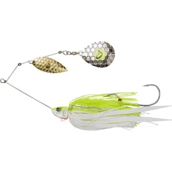 Umělá nástraha Třpytka Savage Gear Da Bush Spinnerbait Sinking 18cm 42gr Yellow White Silver