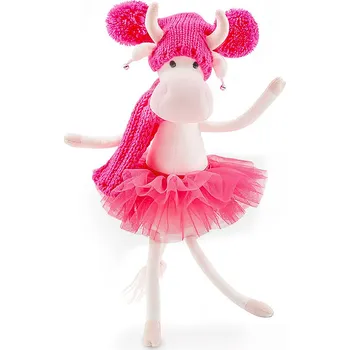plyšák Kravička Caramello v růžovém oblečení od firmy ORANGE TOYS - 25 cm (Caramello the Cow)