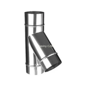 Střecha Komíny CZ T-kus 45° nerez s odkapničkou 1-160mm