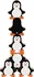 Dřevěná hračka Goki Dřevěná skládací hra tučňáci 18 ks