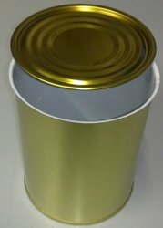 Plechovka na maso - konzerva na maso,sada 1kg + víčko,hladká-balení 36ks