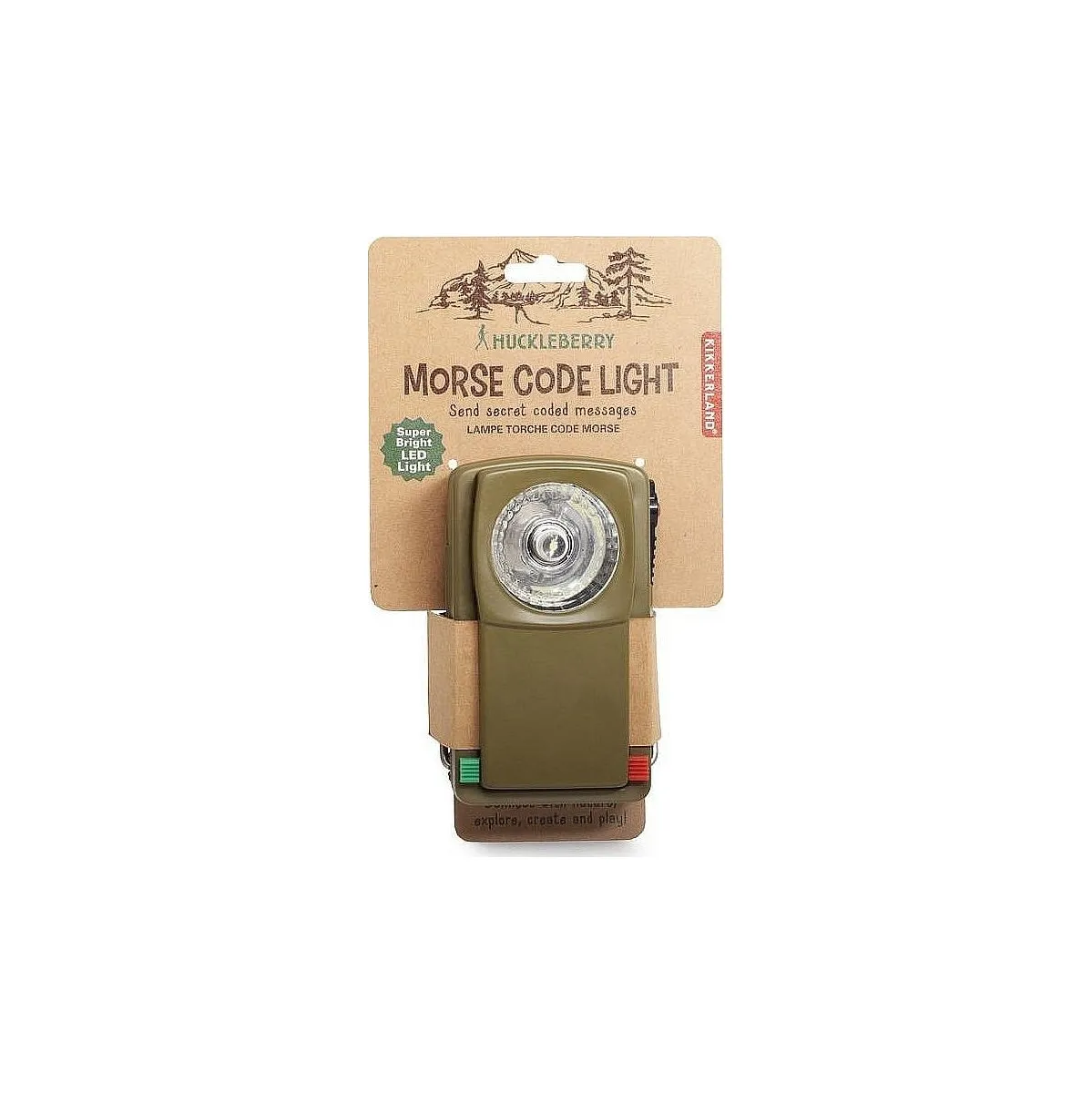 Foto Gadget Kikkerland Huckleberry Morse Code Light - Zbozi.cz