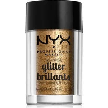Přípravek na oči NYX Professional Makeup Face & Body Glitter Brillants třpytky na obličej i tělo odstín 08 Bronze 2.5 g