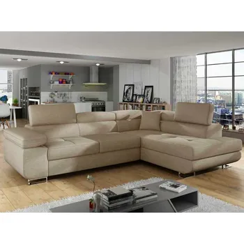 Sedací souprava Rozkládací rohová sedačka TONY béžová