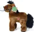 Plyšová hračka Rappa Eco Friendly Kůň s ohlávkou 20 cm hnědý