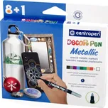 Centropen Decor Pen speciální METALICKÉ značkovače (8+1)
