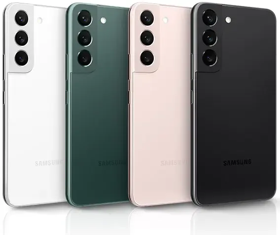 Samsung Galaxy S22 barevné varianty