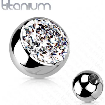 Piercing Šperky4U Náhradní kulička TITAN, 1,2 mm, průměr 3 mm - TIT1195C-1203