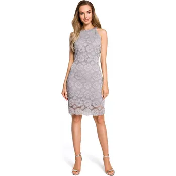 Dámské šaty Dámské šaty M431 - Moe šedá L