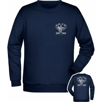 Pánská mikina Mikina IDF Krav Maga - BACKSIDE - námořní modrá