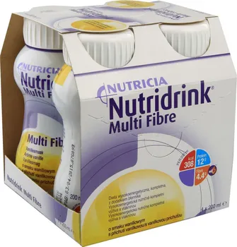 Speciální výživa Nutridrink Multi fibre vanilka 4x 200 ml