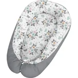 Muminky Hnízdečko pro miminko BABY - vzor pugét - šedé