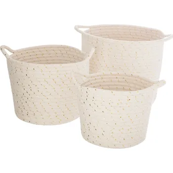 Úložný box Atmosphera Úložné koše, 3 kusy, bílé