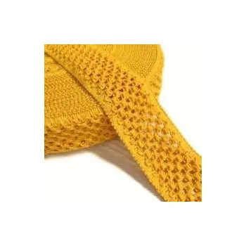 Guma pletená 1m - žlutá
