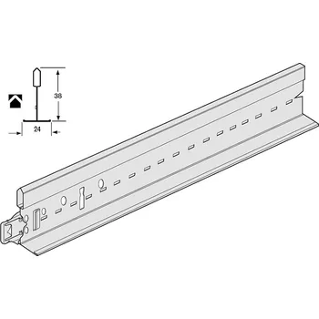 Kazetový podhled KCS Armstrong Prelude 24 System S+ hlavní profil 3600mm
