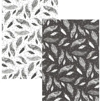 Fotopapír Ursus Fotokarton A4 (5ks) černobílá pírka 300g/m2