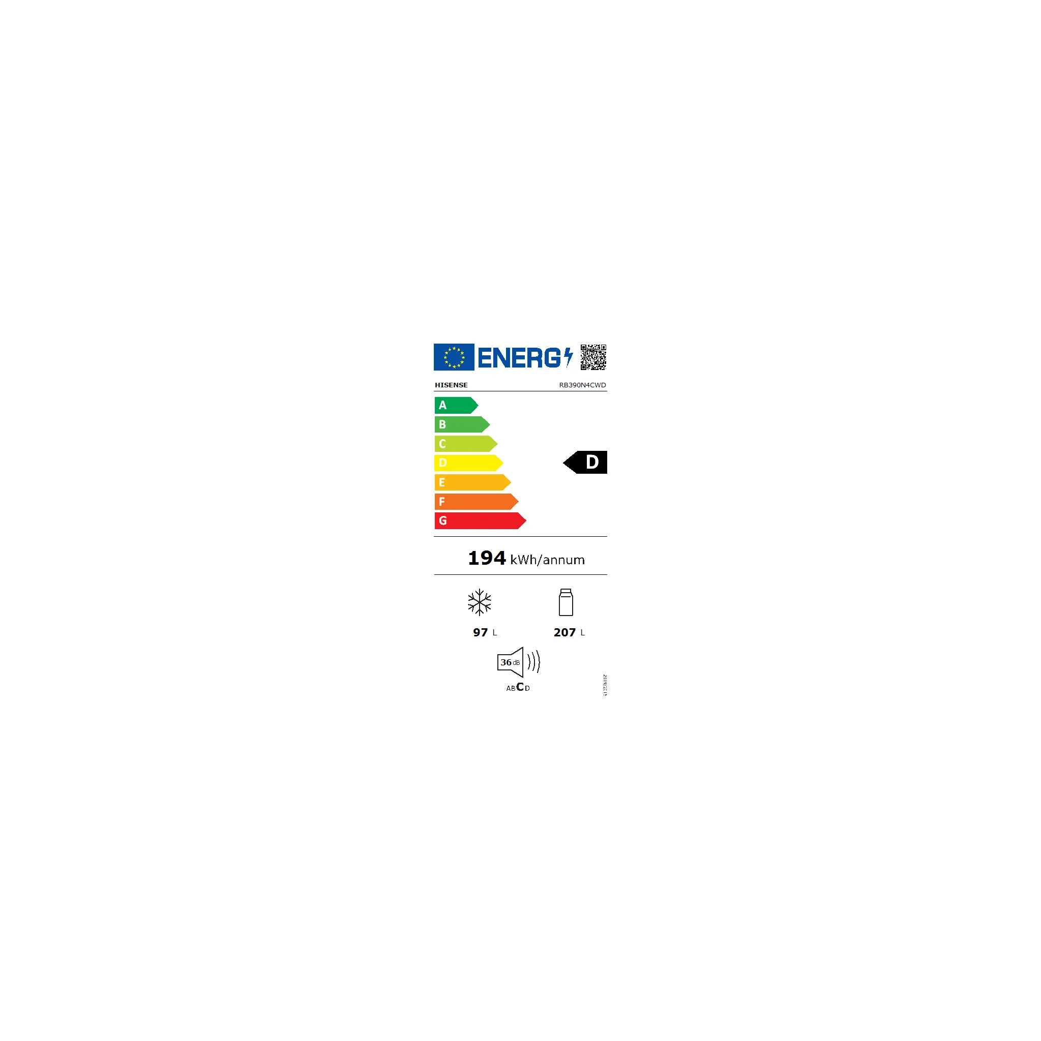 Fotografie 2 - Lednice Hisense RB390N4CWD