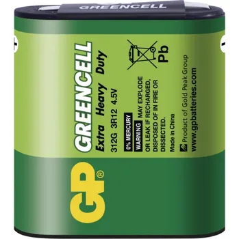 Článková baterie Baterie GP Greencell 3R12 4.5V plochá