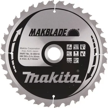 Řezný kotouč Makita pílový kotúč 250mm, 32z B-08919