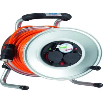 Prodlužovací kabel Hedi Primus Plus prodlužovačka s pancéřovým kabelem na ocelovém bubnu 40 m FK1S40QTF