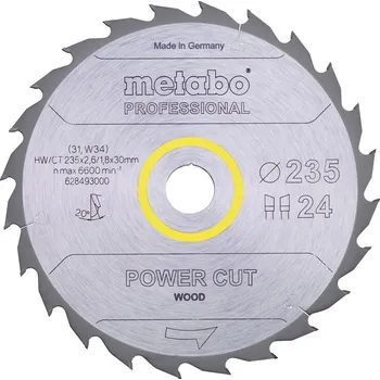 Pilový kotouč Metabo pilový kotouč pro okružní pily 235X30, Z24 WZ 20 ° 628493000