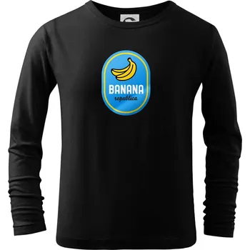 Chlapecké tričko Banana republica - Triko dětské Long Sleeve - 122 cm/6 let ( Černá )