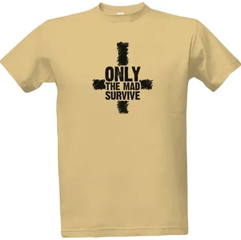 Pánská móda Tričko s potiskem Survive black pánské