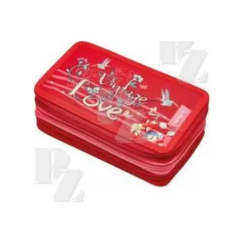 Dětské zboží Třípatrový penál Květinky prázdný, Herlitz