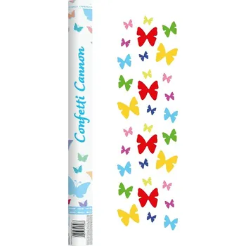 Konfeta Godan Beautiful Moment vystřelovací konfety 60 cm barevní motýli