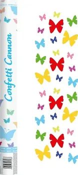 Konfeta Godan Beautiful Moment vystřelovací konfety 60 cm barevní motýli