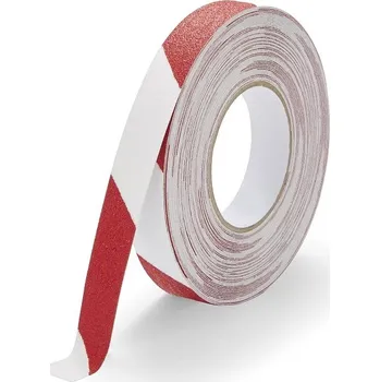 Lepicí páska Protiskluzová páska 25 mm x 18,3 m - barevná - Červenobílá