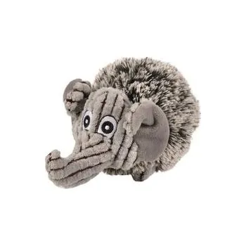 Hračka pro psa Flamingo hračka pro psa slon 17 cm pískací plyš šedá