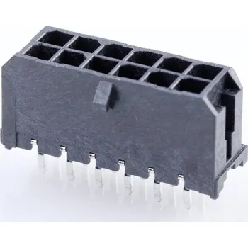 Elektrický konektor Molex vestavná pinová lišta (standardní) 12, rozteč 3 mm, 430451212, 1 ks Tray