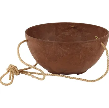 Květináč Závěsný květináč Fiona hnědý 25x12cm - UV-odolné