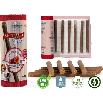 Pamlsek pro psa Serrano Dog Sticks Ham, tyčinka 16 x 12 g