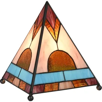 Lampička Stolní lampa Tiffany ve tvaru pyramidy - 26*26*30 cm