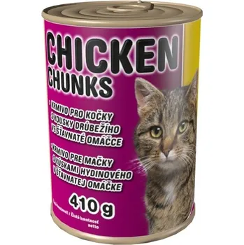 Krmivo pro kočku Delikan Cat Chicken Chunks 410 g