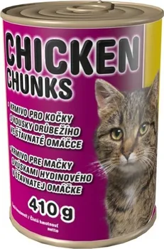 Krmivo pro kočku Delikan Cat Chicken Chunks 410 g