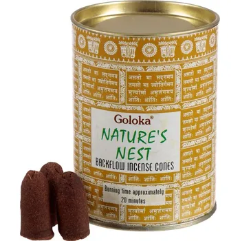 Vonný olej Goloka Vonné kužely tekoucí dým Nature's Nest 24 ks