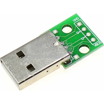 USB konektor na plošném spoji male