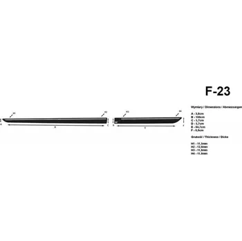 Lišta karosérie Lišty dveří Seat Altea XL 2006 2011 F23