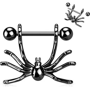 Piercing Piercing do bradavky pavouk černý