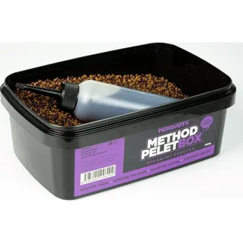 Nástraha MIKBAITS Method Pellet Box Pikantní švestka 400g + 120ml Activator (MIKBAITS Method Pellet Box Pikantní švestka 400g + 120ml Activator)