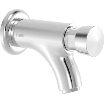 Tres Nástěnná umyvadlová baterie s časovačem, chrom, 21210001