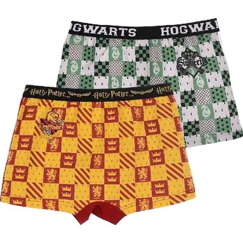 Boxerky Dvojbalení boxerek Harry Potter - zelená/oranžová Velikost: 146/152