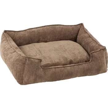 Pelíšek pro psa Hnědý manžestrový pelech pro psa Oscar L - 80*60*20 cm