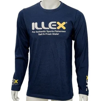 Pánské tričko Tričko Illex Long Sleeved Navy Blue Velikost M