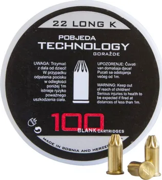 Příslušenství pro sportovní střelbu Pobjeda Technology Long Revolver 199-001 startovací náboje 6 mm 100 ks